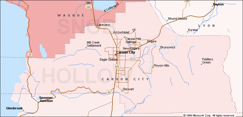 carson city county map