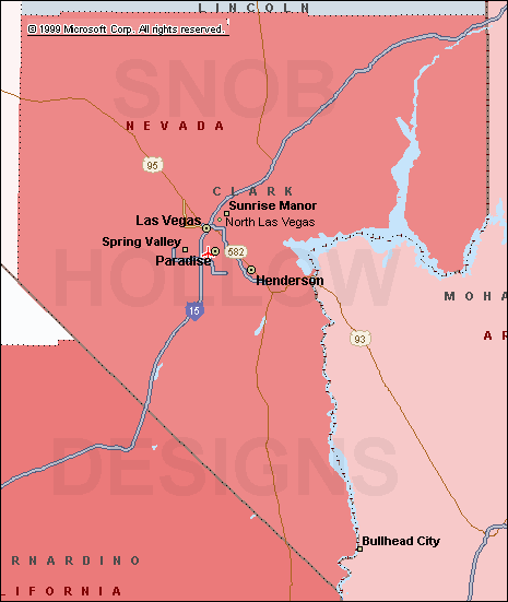 clark county nevada map