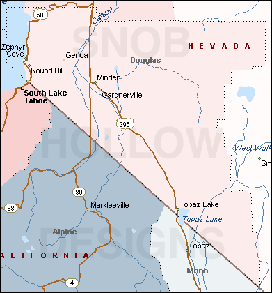 douglas county nevada map