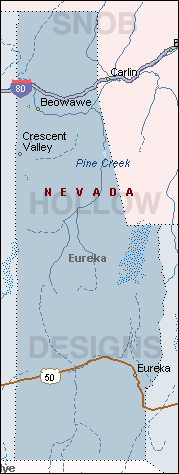 Eureka county nevada map
