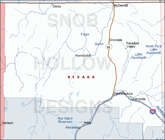 humboldt county nevada map