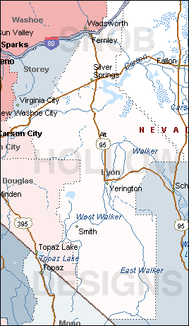lyon county nevada map