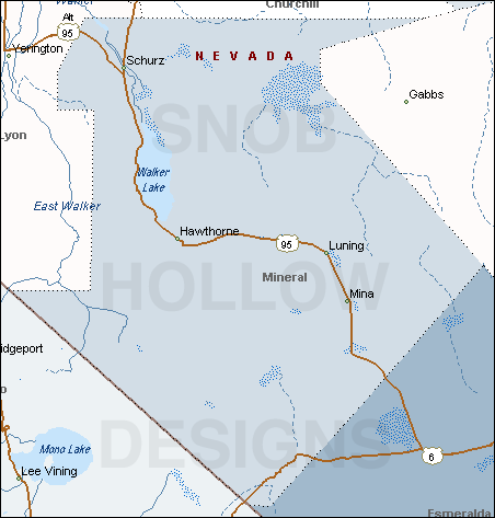 mineral county nevada map