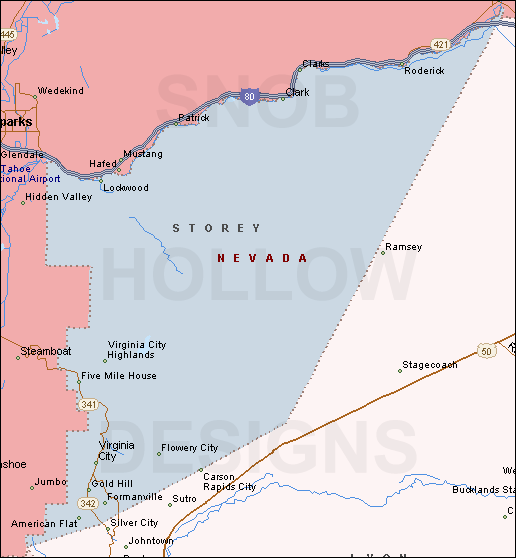 storey county nevada map