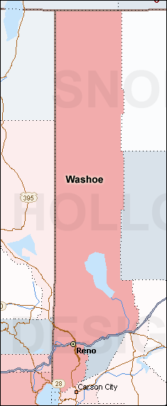 washoe county nevada map
